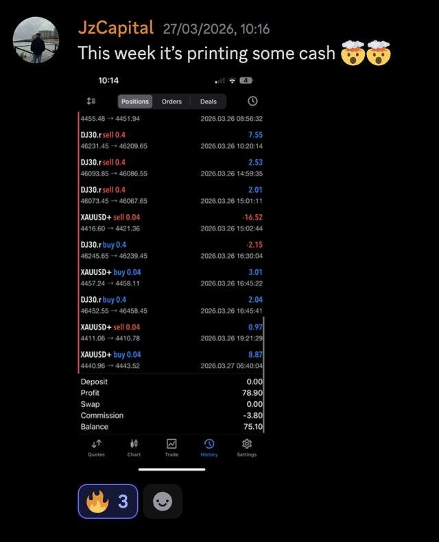 Discord post: This week it's printing some cash